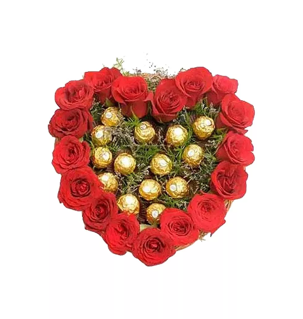 Roses with Ferrero Rocher