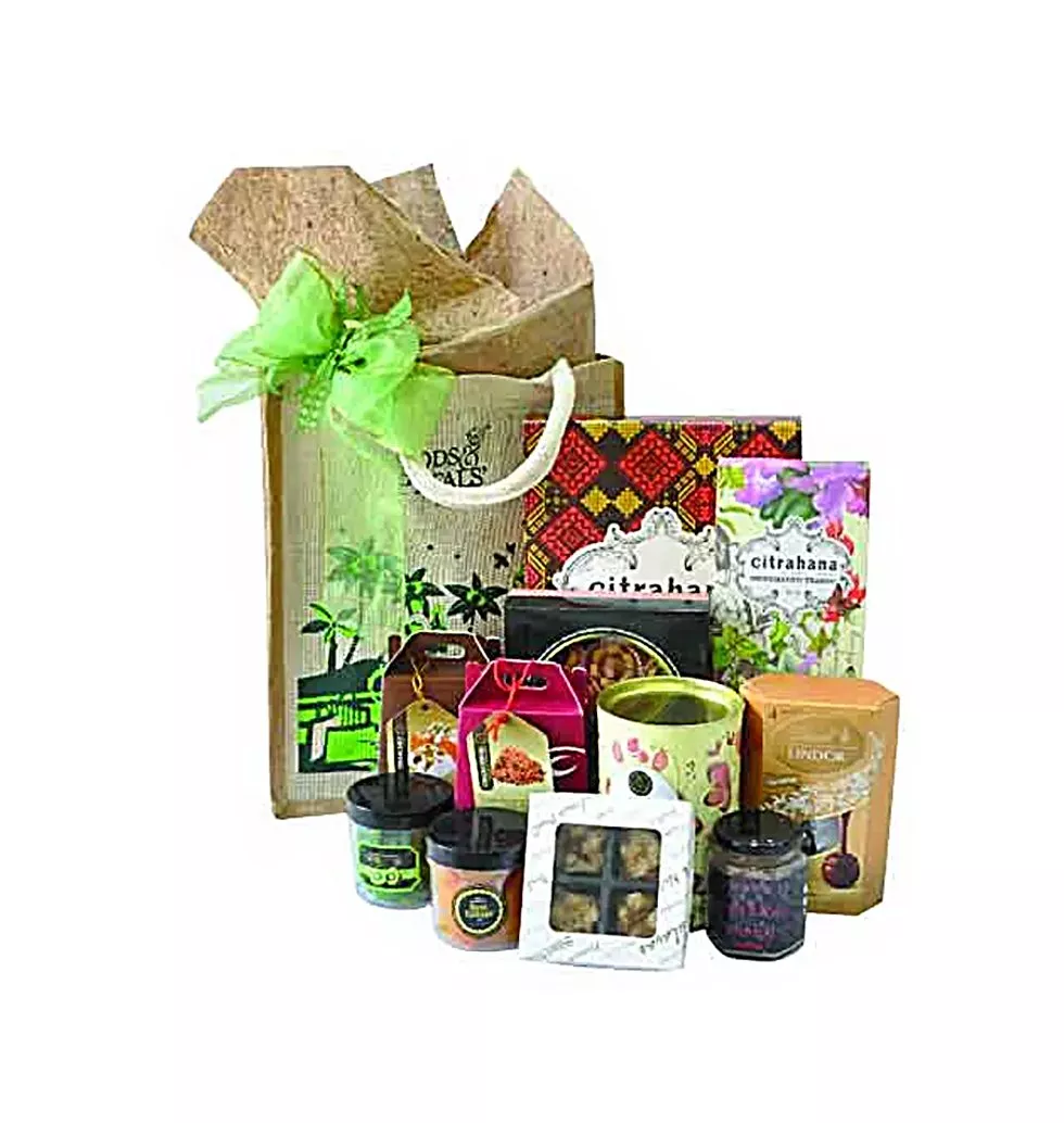 Festive Essential Gift Basket of Goodies