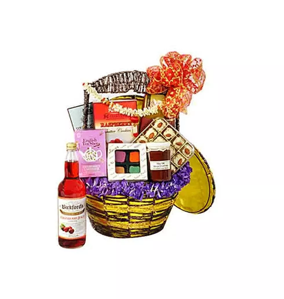 Tropical Fruits & Chocolates Basket