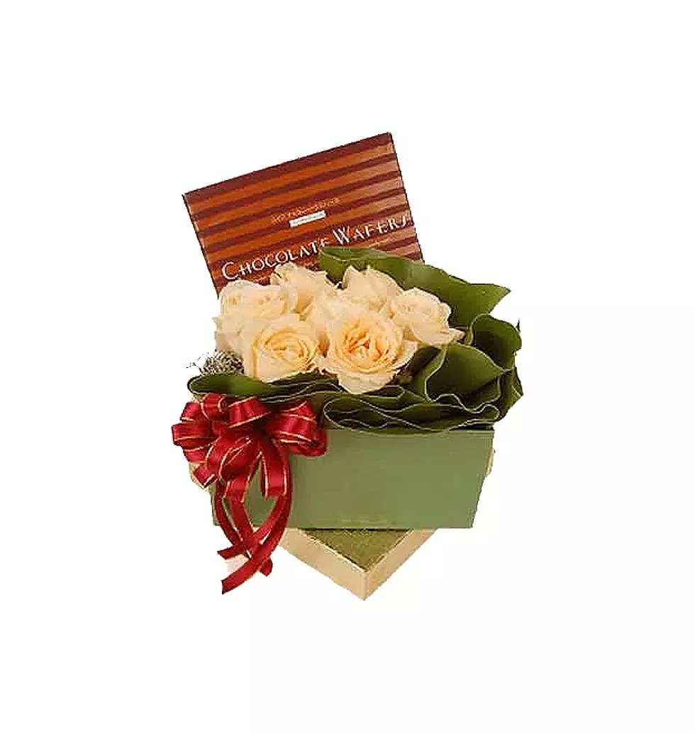 Marvelous Roses and Chocolate Gift Box