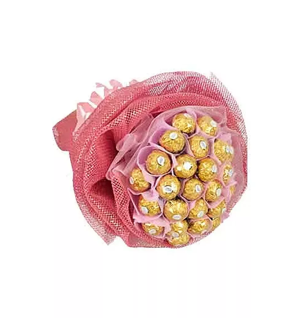 Toothsome Pink Rocher Chocolate Passion Bouquet<br/>