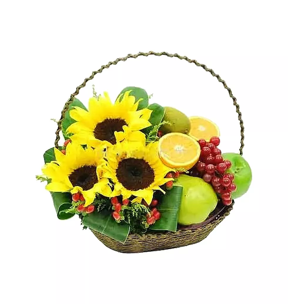 Pleasant Inspiring Strength Fruit Basket