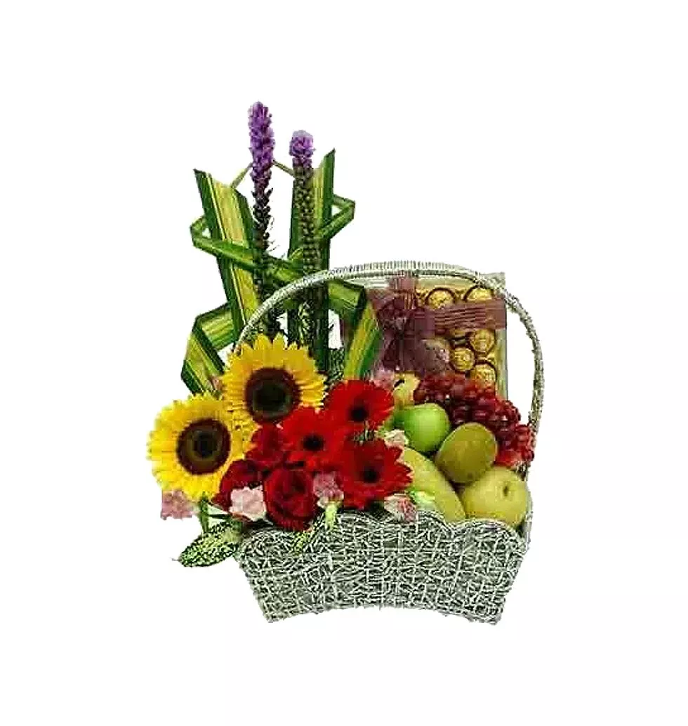 Wholesome Pure Elegance Gift Basket of Fruits