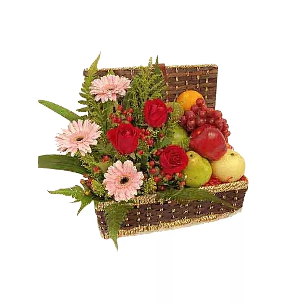Flavorful Smile N Cheer Fruit Gift Basket