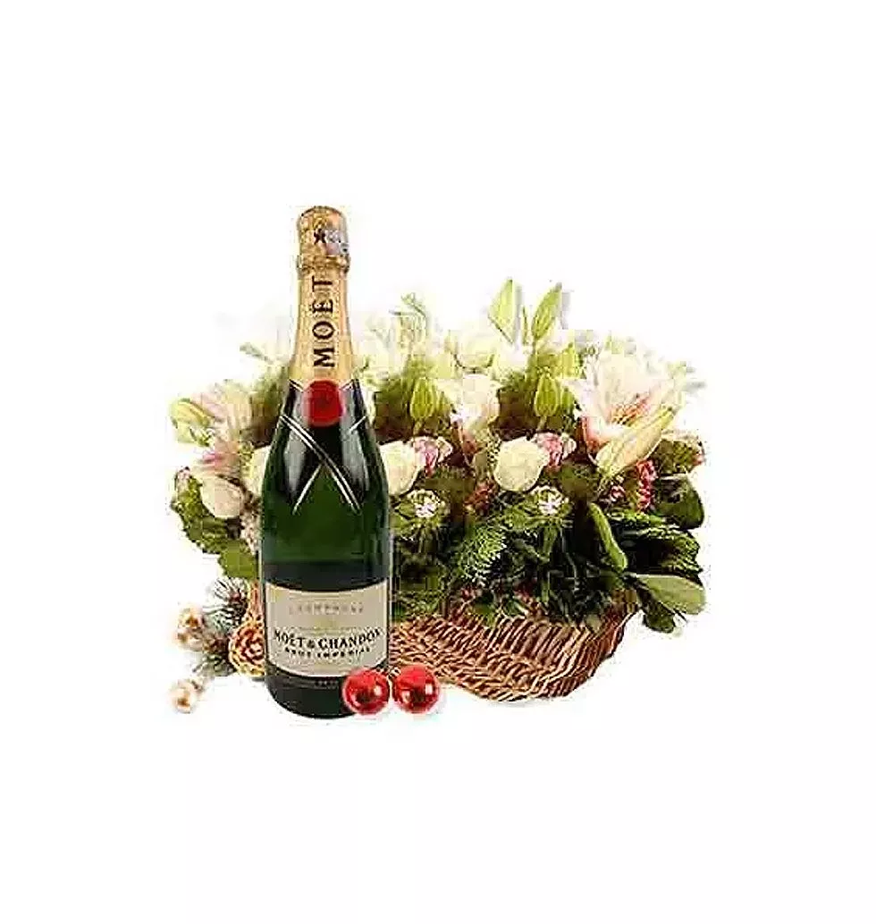 Graceful Arrangement of Champagne N Flower