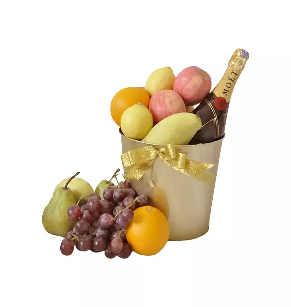 Moet with Fruits Gift