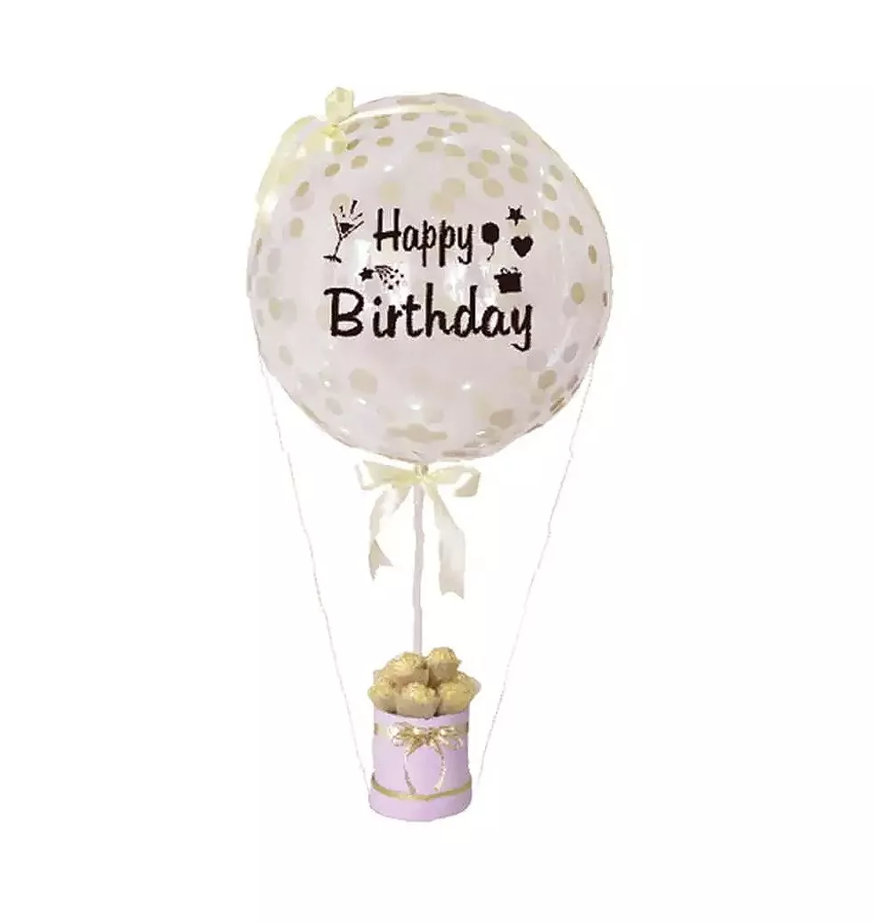 Birthday Balloon with Chocolates