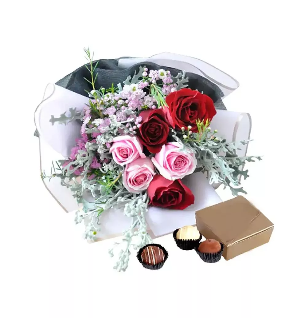 The Chocolate and Roses Bouquet