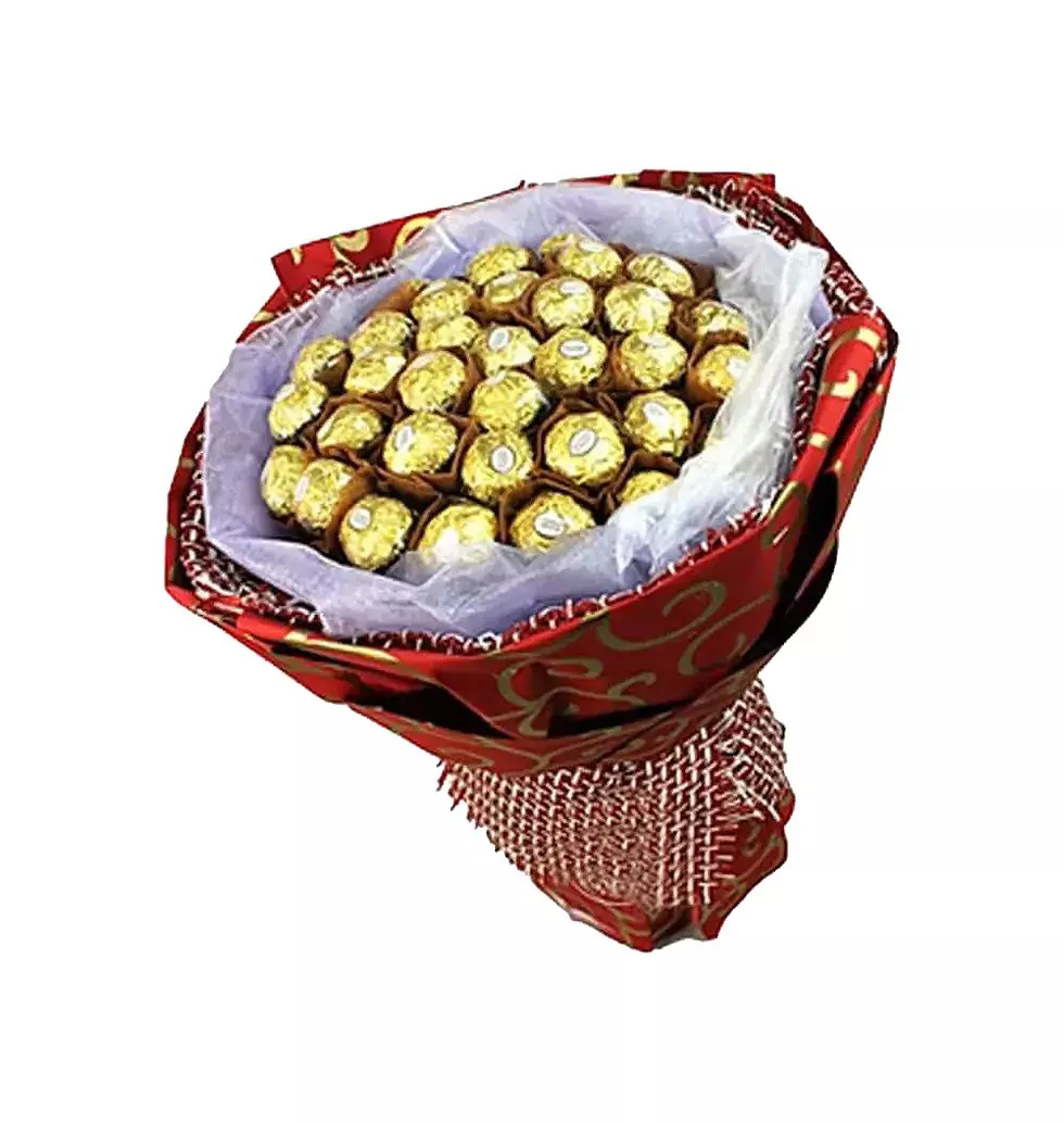 Arrangement of Ferrero Rocher