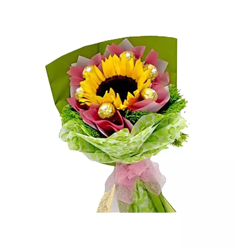 Chocolate and Sunflower Arrangement