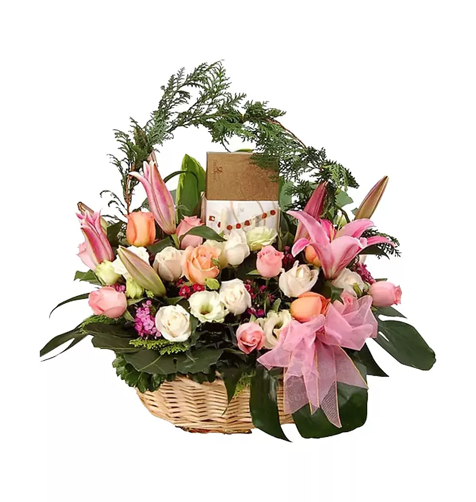 Astounding Flowers and Chocolates Gift