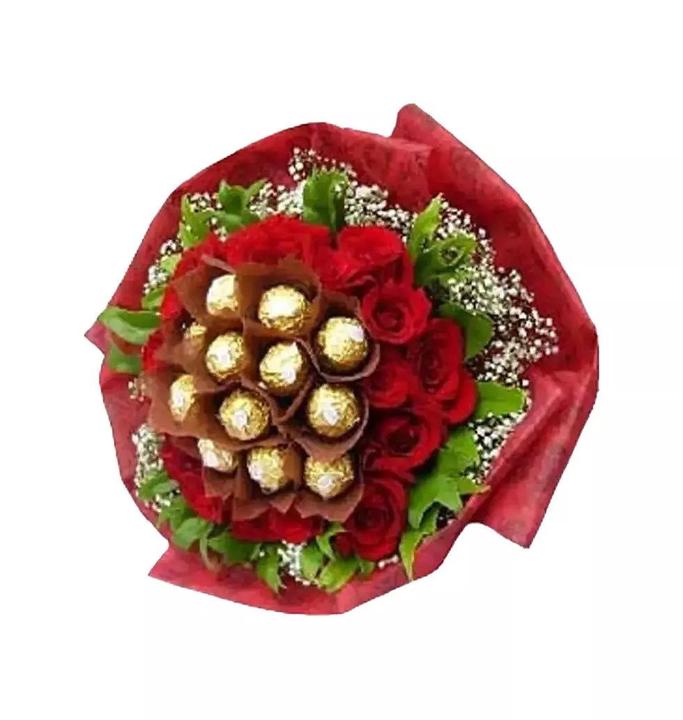 Flowers and Ferrero Rocher